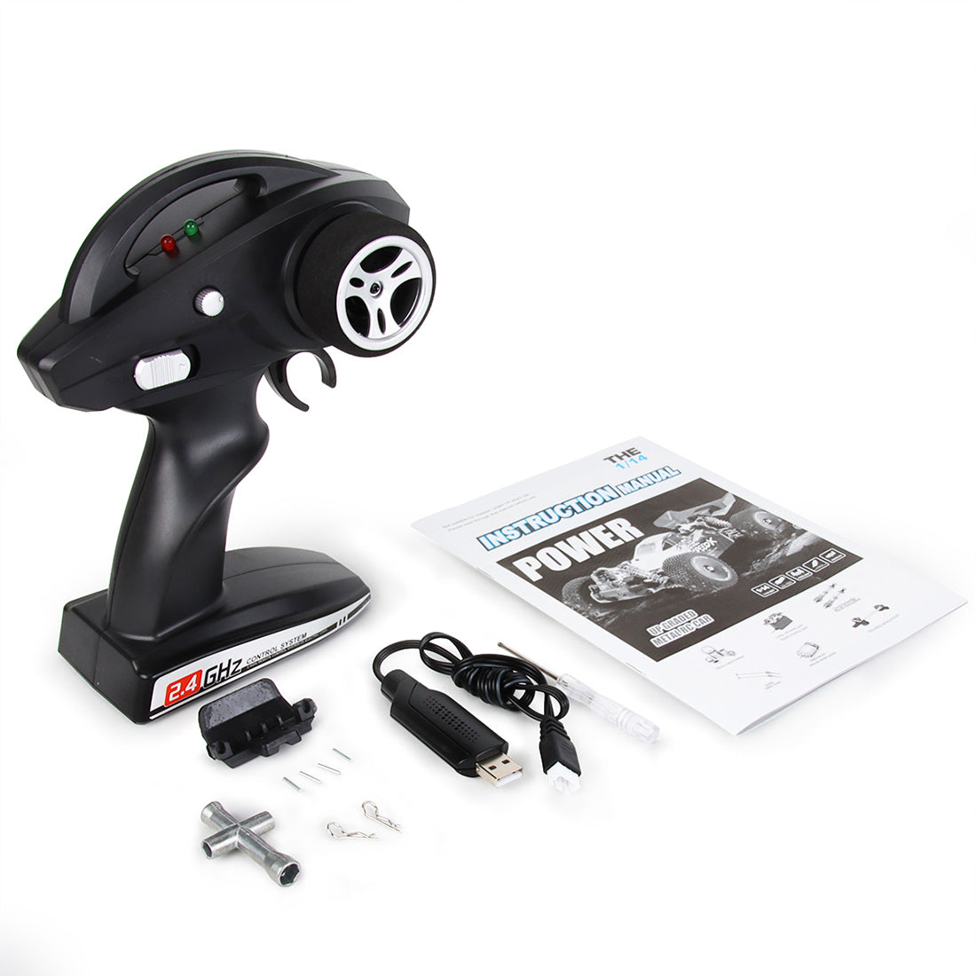 RC Car 1/16 4WD 2.4G 70KM/H High-speed Brushless Off-road Vehicle RC Car All-terrain Electric Climbing Car Monster Truck Toys - Blue