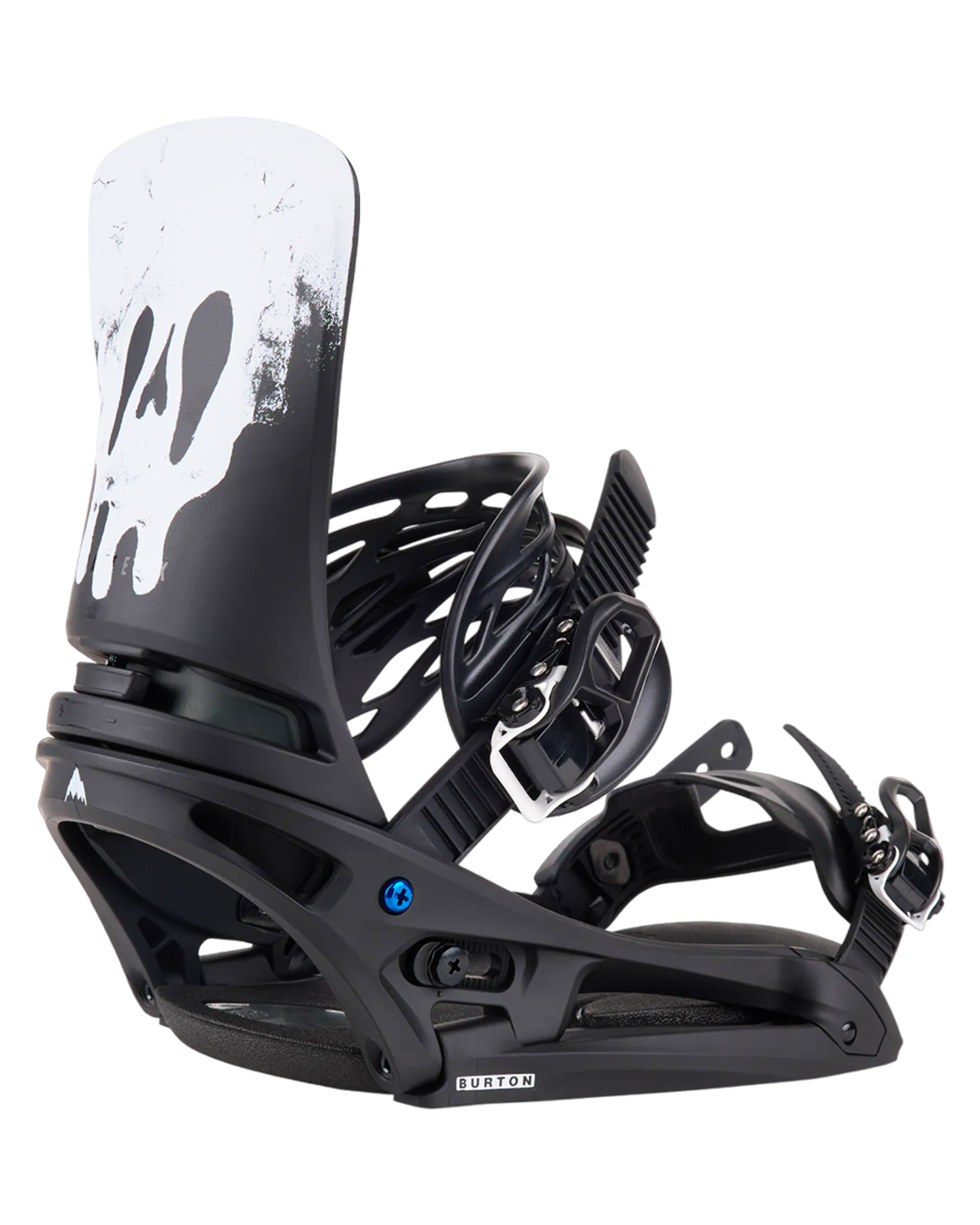 Burton Men's Cartel X Est® Snowboard Bindings - Black / White / Graphic - 2024