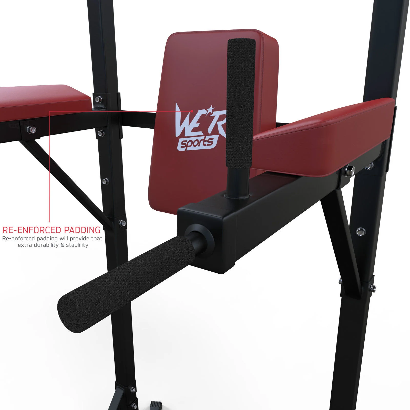 TowerPower 2 Pull Up tower Station BLACK-RED