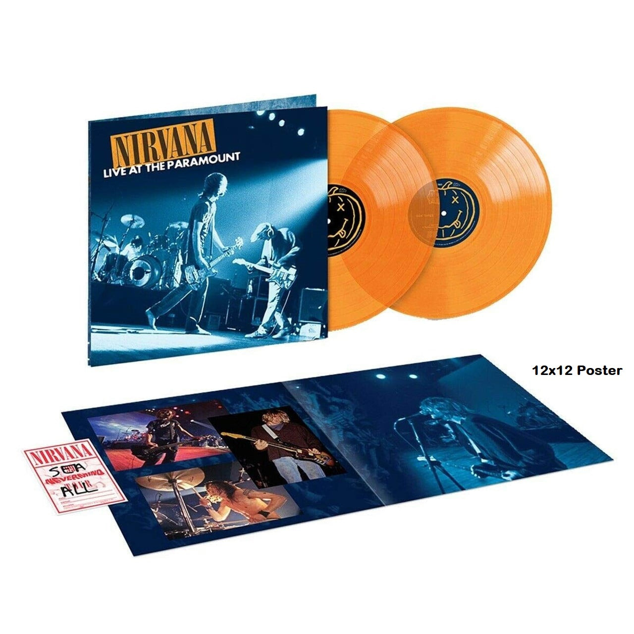 Nirvana Live at the Paramount Exclusive Limited Edition Transparent Orange Color Vinyl 2xLP