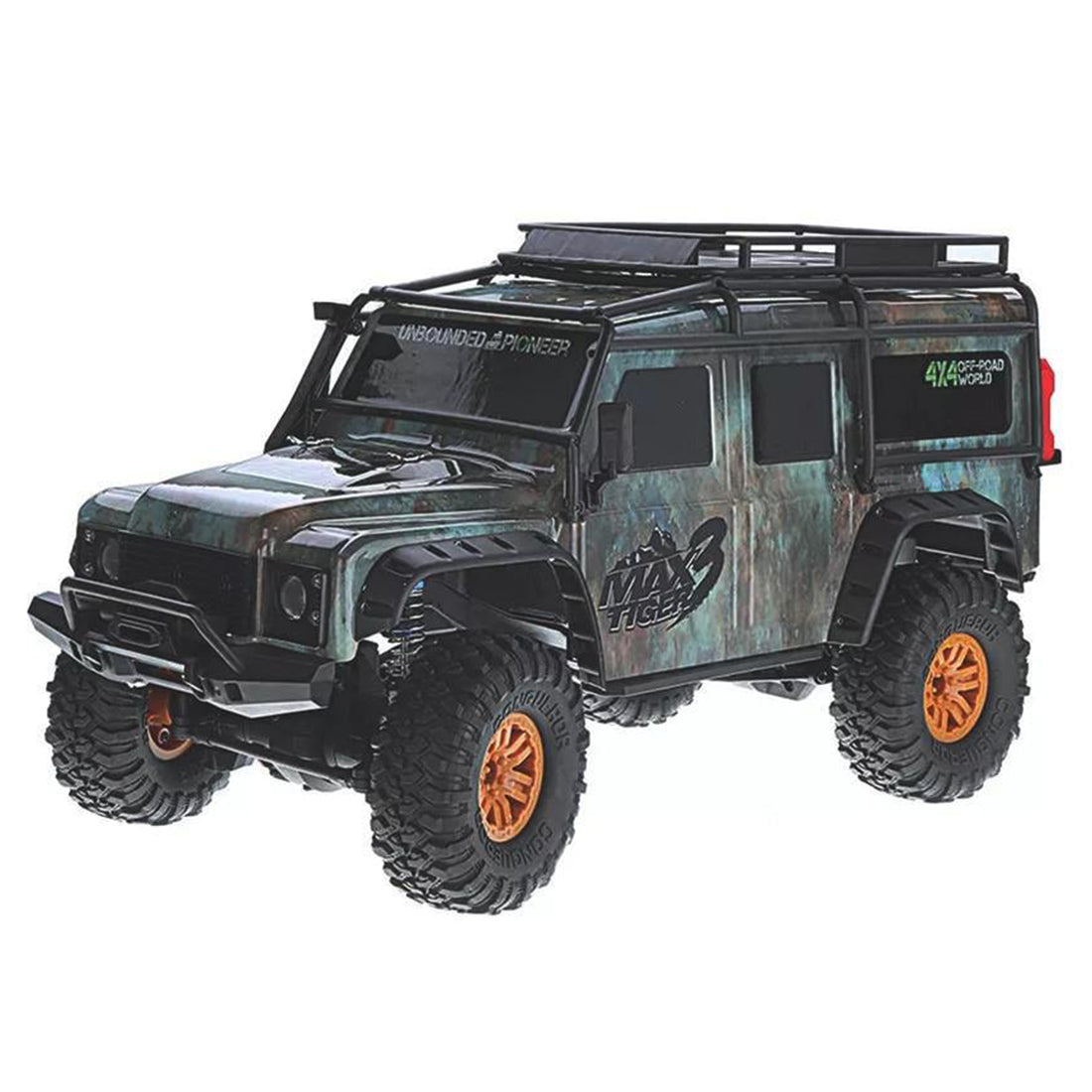 HB 1:10 15KM/H 2.4G 4WD RC Car Remote Control Climber Vehicle Truck Model Toy with LED - RTR Version