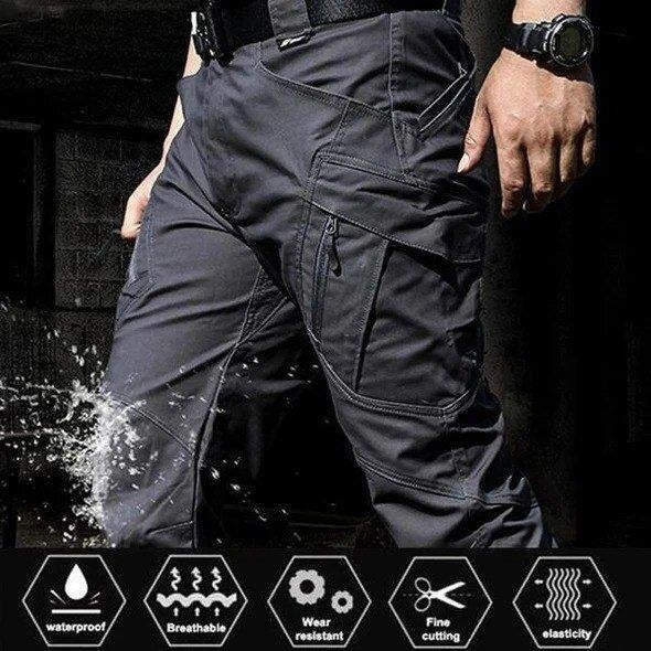 Outdoor Tactical Waterproof Pants Army Fan Multi-Pocket Combat Pants Ripstop Water Resistant Quick Dry Hiking Pants Cargo Pants