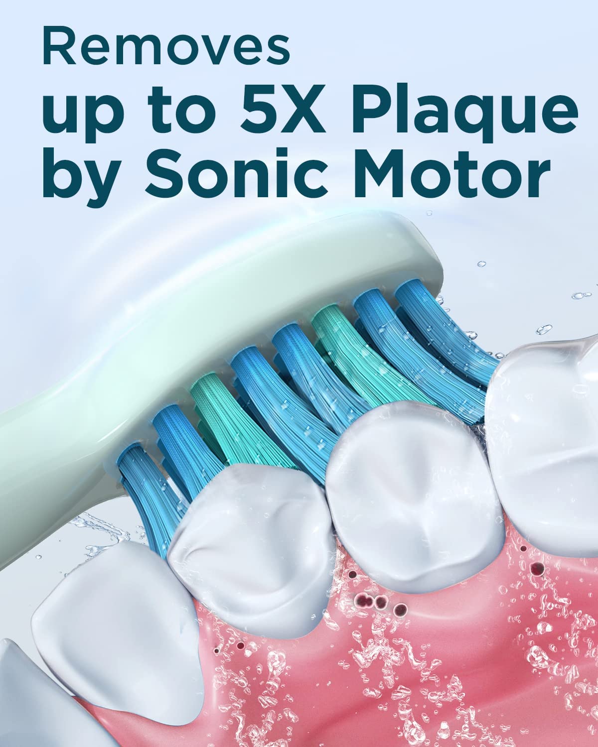 Sonic Electric Toothbrush for Adults - Rechargeable Electric Toothbrushes with 8 Brush Heads, & Travel Case,Teeth Whitening , Power Electric Toothbrush with Holder, Once Charge for 120 Days - H8 Pink