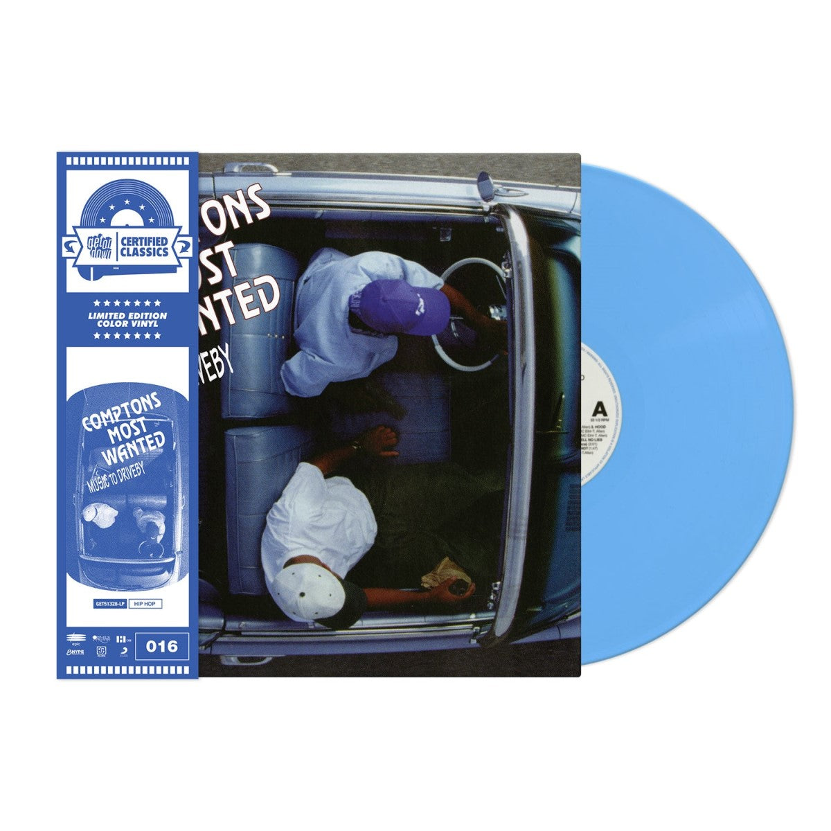 Compton's Most Wanted - Music To Driveby Exclusive Baby Blue Color Vinyl LP Limited Edition #750 Copies