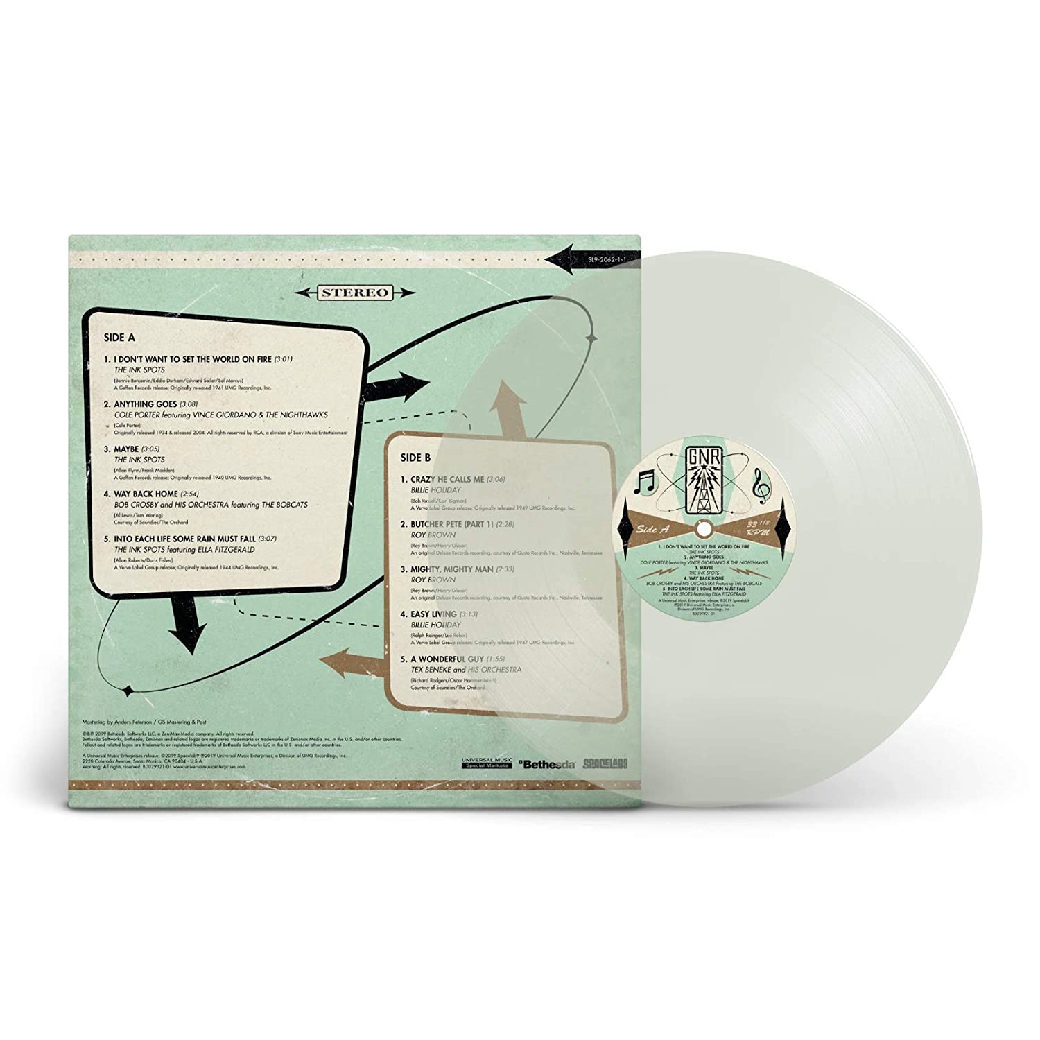 Galaxy News Radio: Radio Selections From The Fallout 3 Soundtrack Exclusive Nuka Cola Bottle Colored Vinyl LP