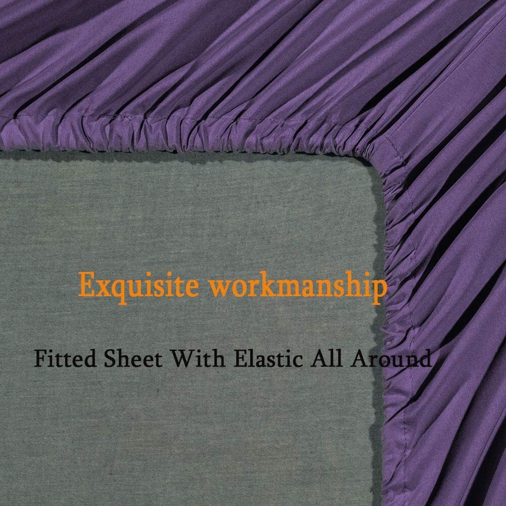 Super Soft 1800 Thread Count Luxury Egyptian Wrinkle Hypoallergenic 6 pcs Bed Sheet Set