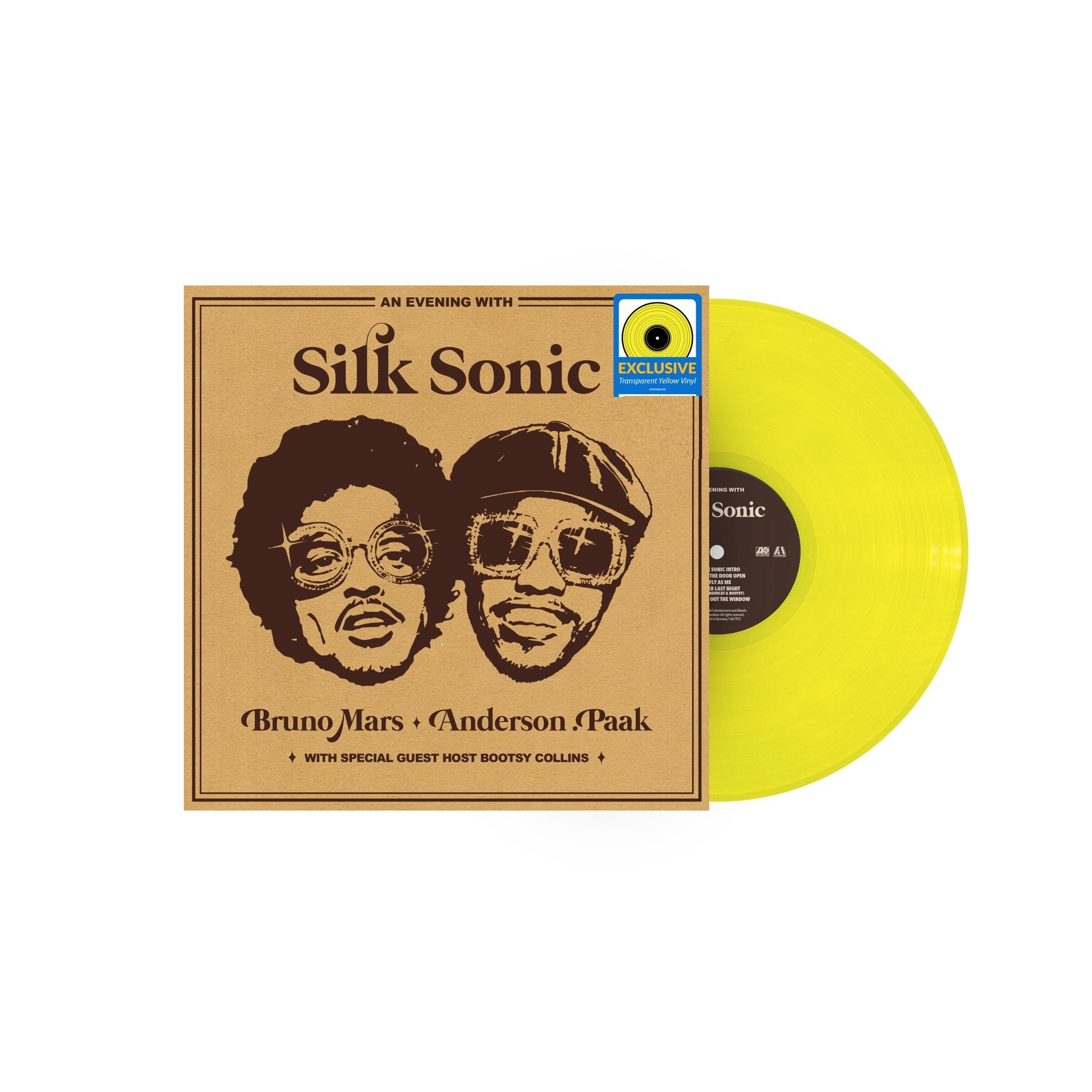 Silk Sonic - An Evening with Silk Sonic Exclusive Yellow Color Vinyl Limited Edition LP Record