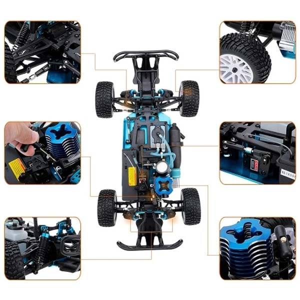 HSP 94155 RC Car 1/10 Scale 4WD Nitro Gas Powered Off-Road Buggy Truck Vehicle