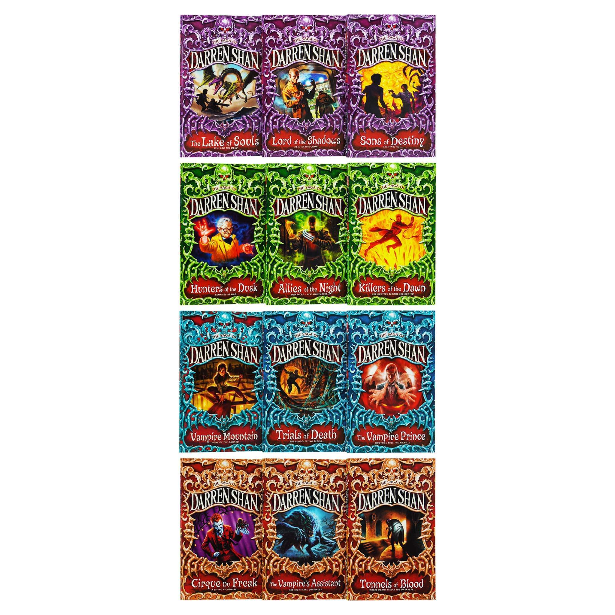 The Saga of Darren Shan Cirque du Freak Complete Collection Of 12 Books Set By Darren Shan - Ages 9-14 - Paperback