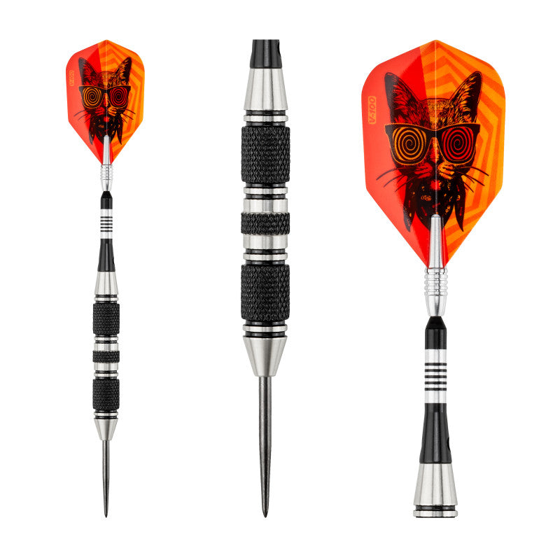 Viper The Freak Darts Steel Tip Darts 3 Knurled Rings Barrel 22 Grams
