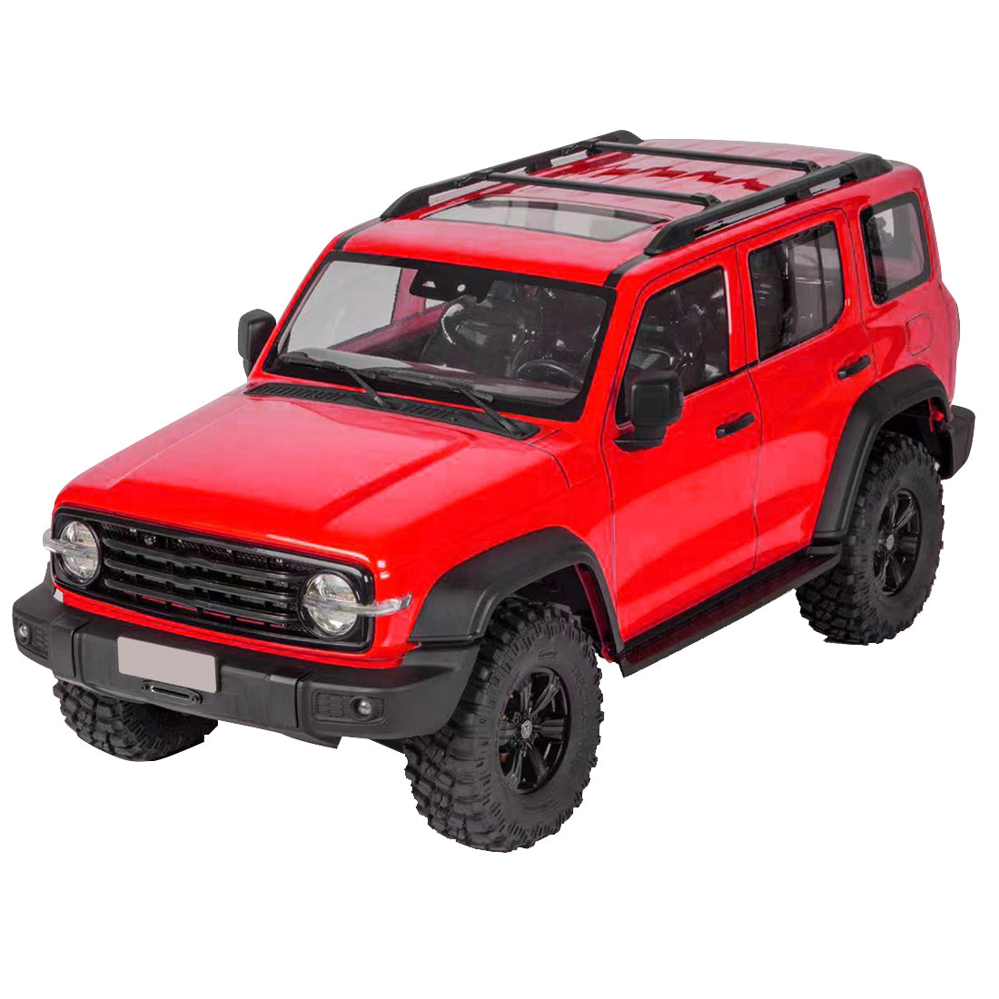 TRACTION HOBBY 1/8 TANK 300 RC Car Timesharing Four-Wheel Drive Two-gear Two-speed Electric RC Simulated Off-road Crawler Model Car RTR