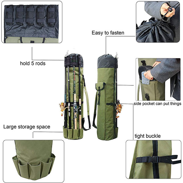 Portable Fishing Rod & Tackle Bag
