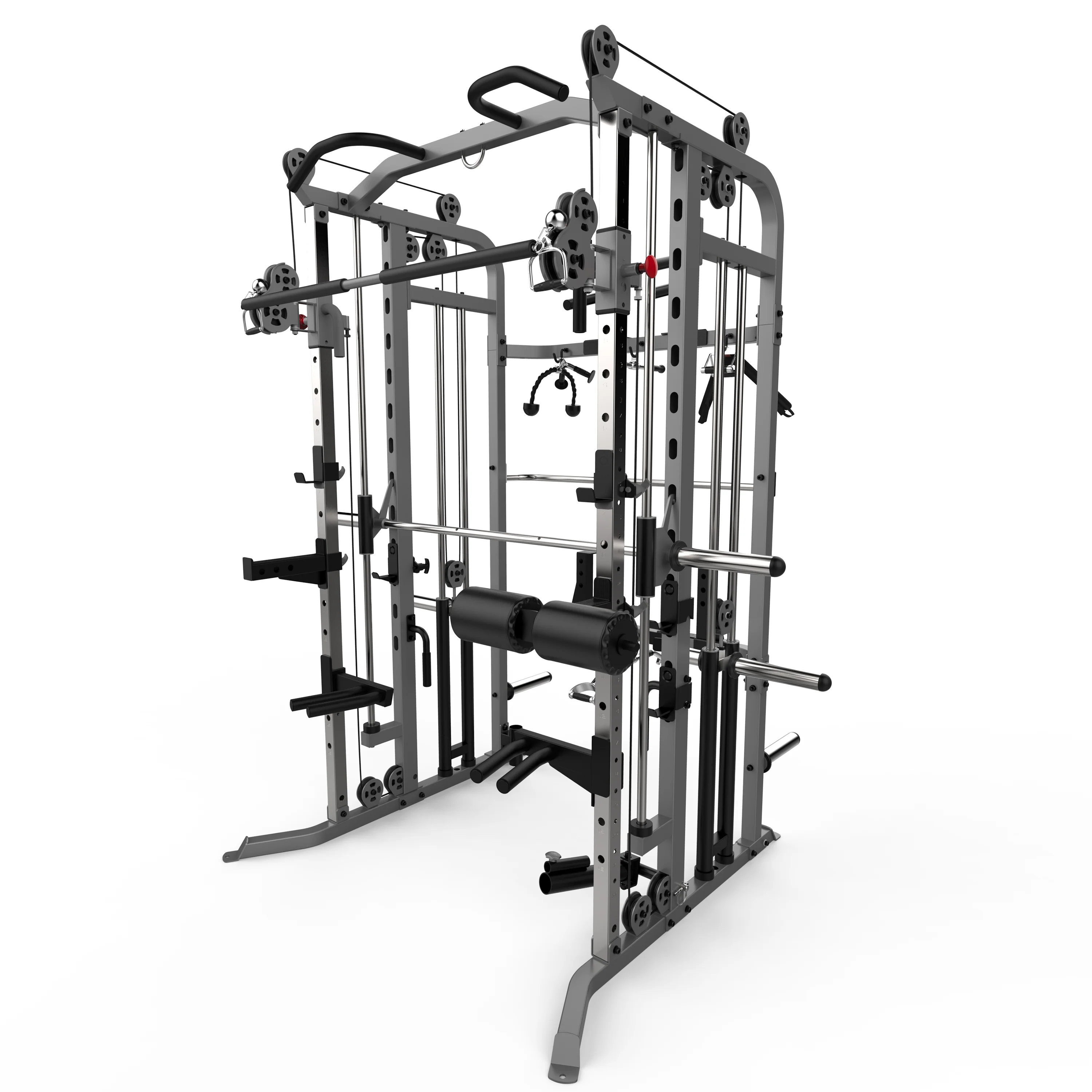 The MaxiLift XFPowerCage Commercial Smith Machine Cage Rack