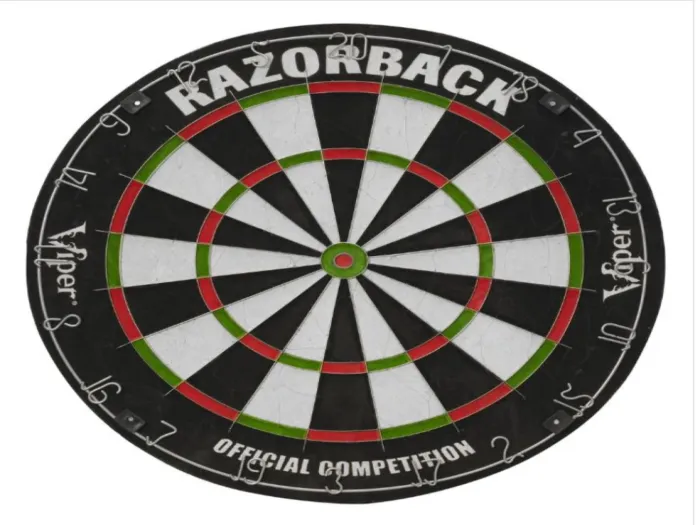 Viper Razorback Sisal Dartboard WDF Accredited
