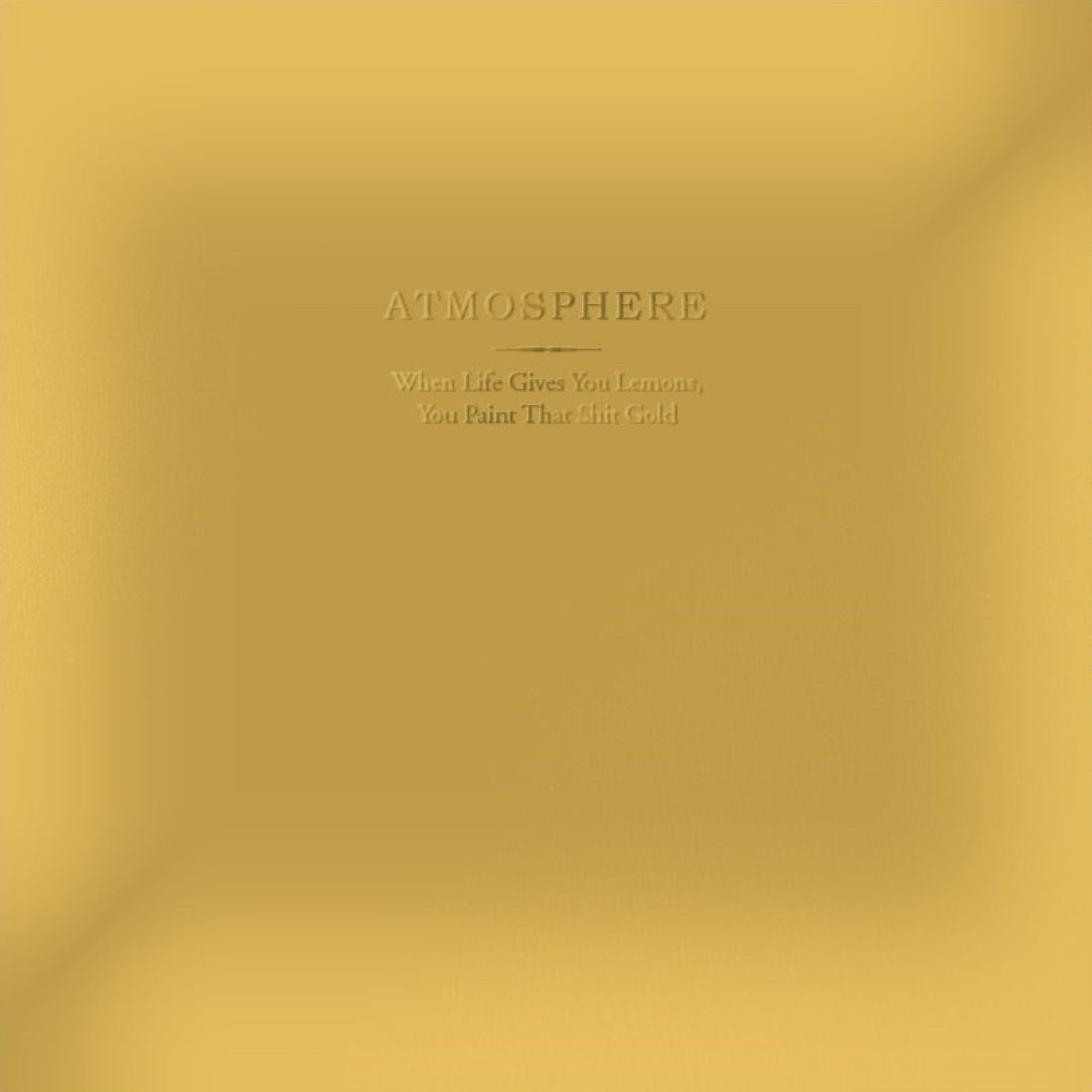 Atmosphere - When Life Gives You Lemons, You Paint That Shit Gold Exclusive VMP Club Edition Hip Hop 2x LP Yellow & White Cornetto Color Vinyl ROTM