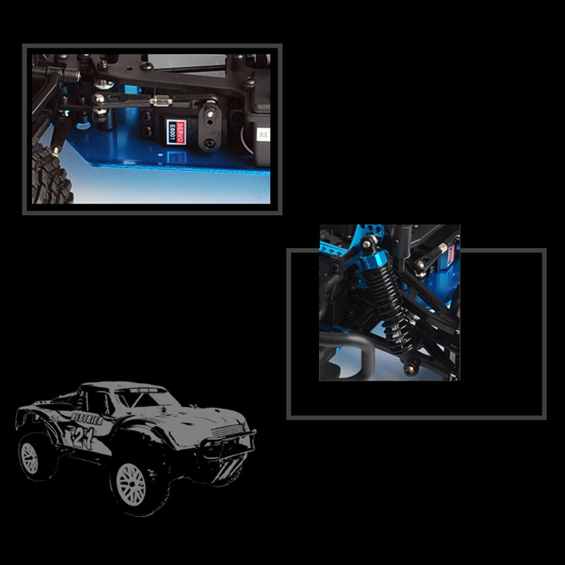 HSP 94155 RC Car 1/10 Scale 4WD Nitro Gas Powered Off-Road Buggy Truck Vehicle