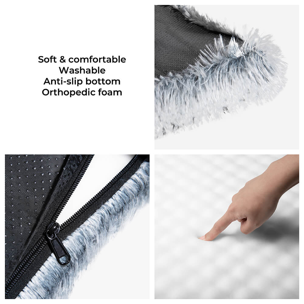 Orthopedic Dog Bed - Fuzzy Crate