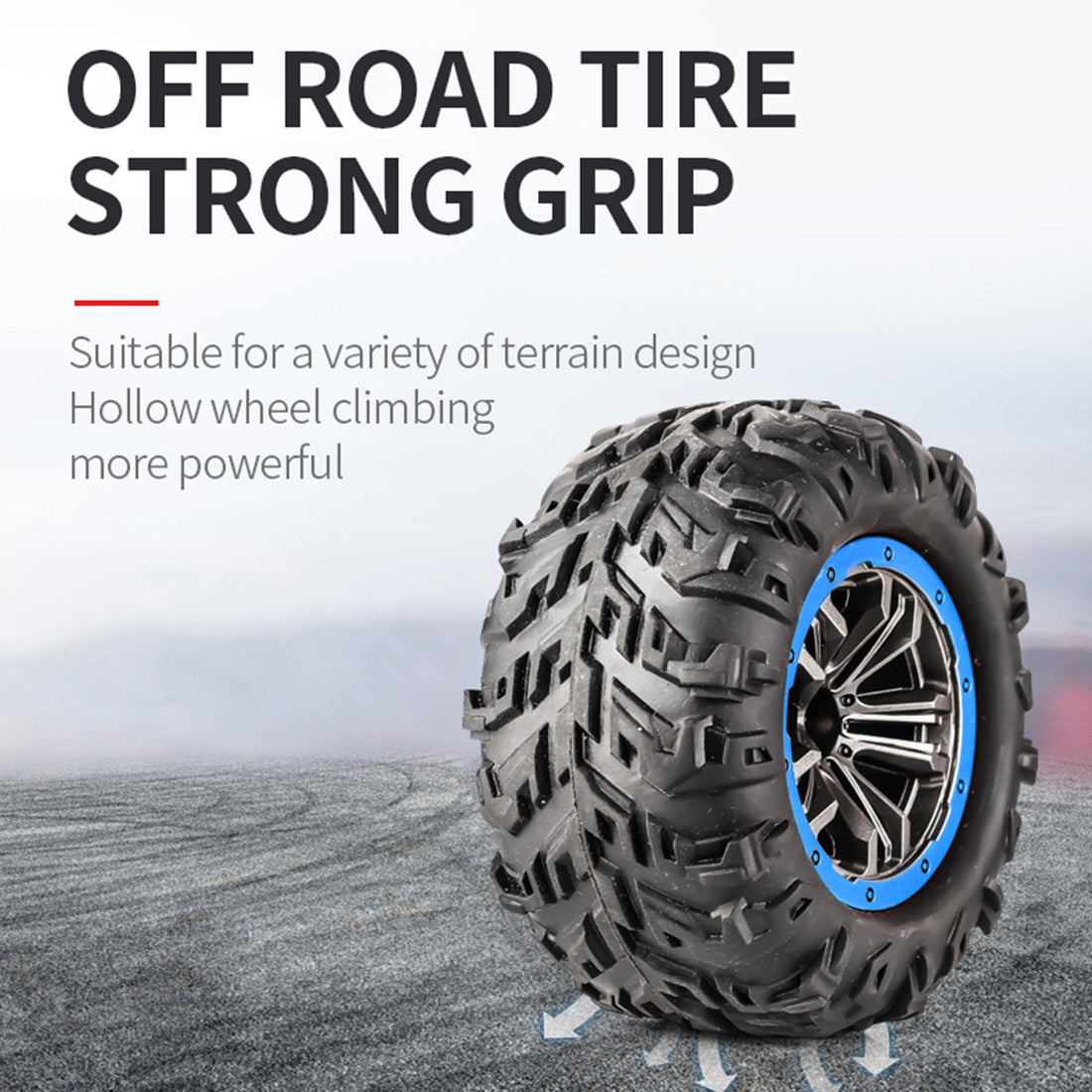 F19A 1/10 4WD 2.4G Metal Brushless High-speed Off-road Vehicle All-terrain Electric Climbing RC Car Monster Truck Model Toy with 3 Batteries - Black