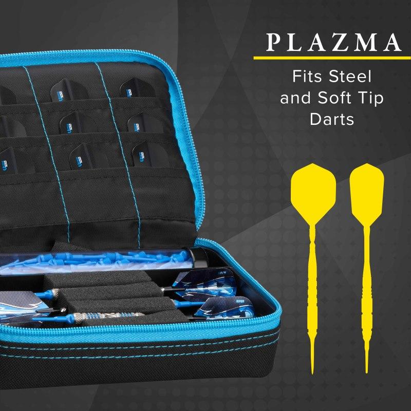 Casemaster Plazma Dart Case Black with Blue Trim