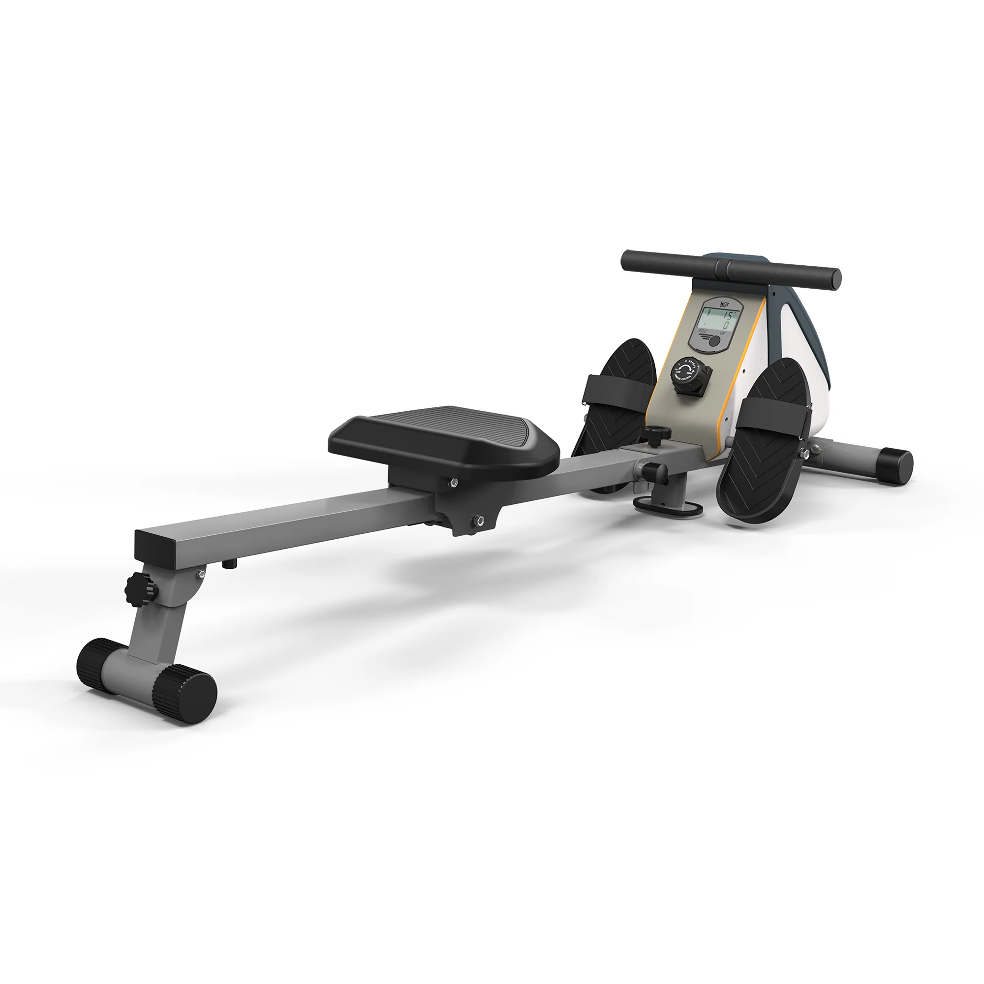 RevXtreme RowX 2 Magnetic Rowing Machine WHITE-SILVER