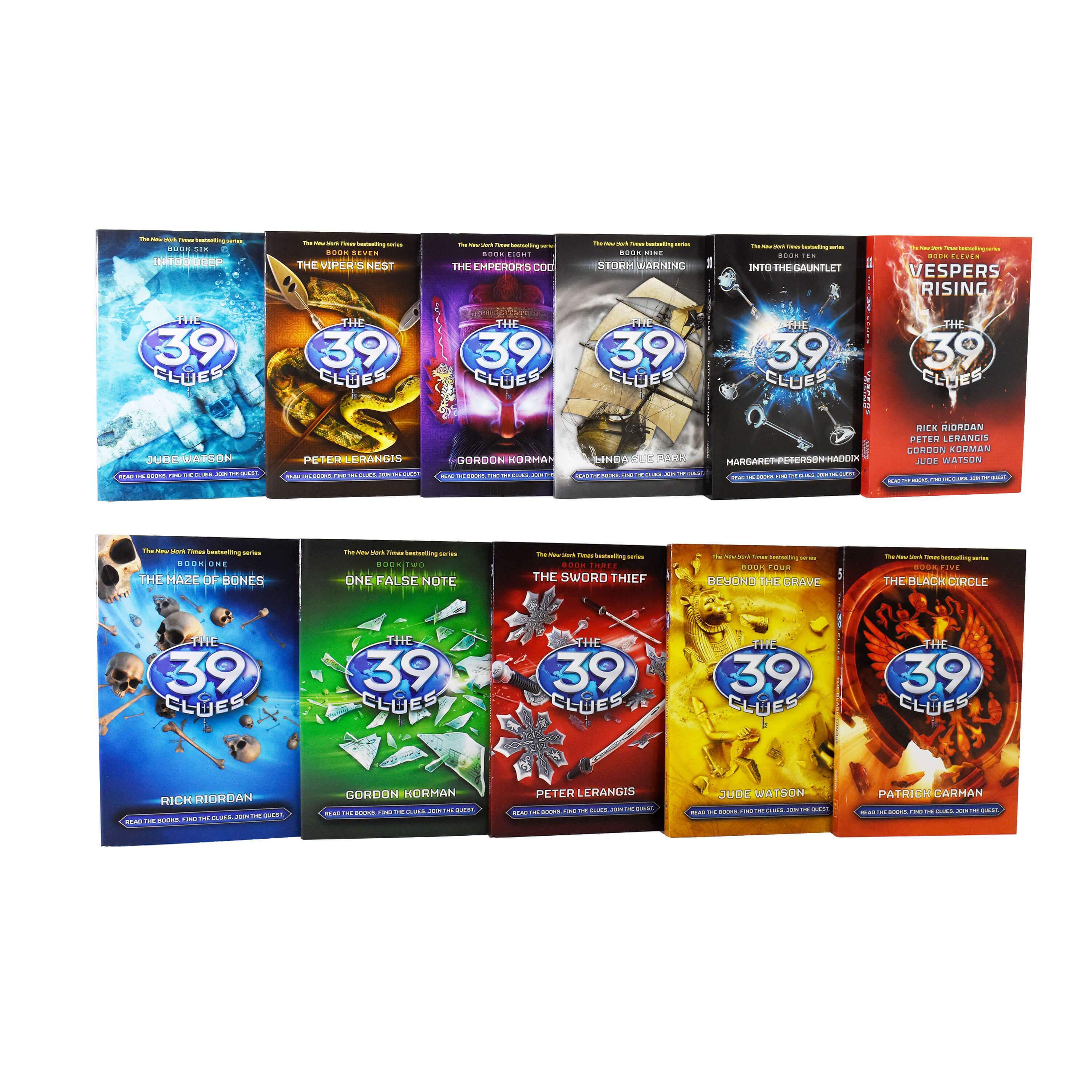 The 39 Clues Series 11 Book Collection Box Set By Rick Riordan - Ages 9-14 - Paperback