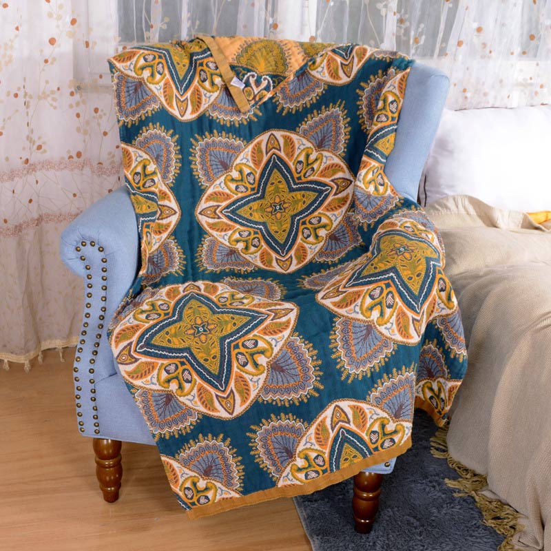 Flower Soft Towel Double-Side Beach Towel