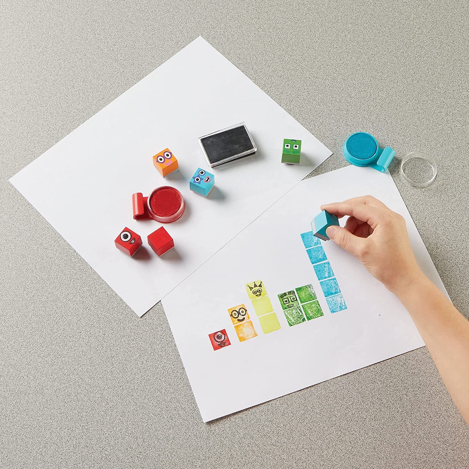 Numberblocks Stampoline Park Stamp Activity Set by Learning Resources - Ages 3+