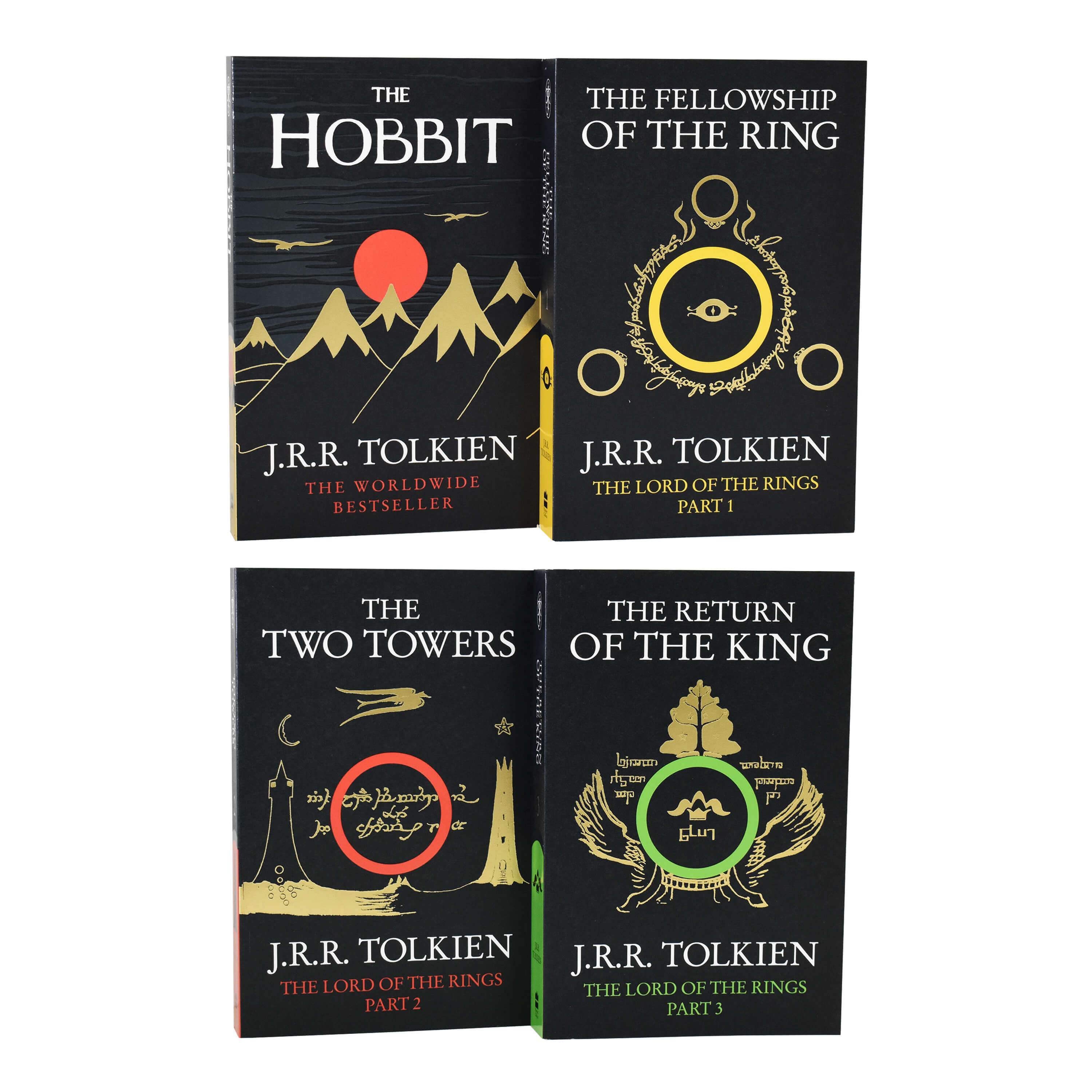 The Hobbit & The Lord of the Rings by J.R.R. Tolkien 4 Books Box Set - Fiction - Paperback