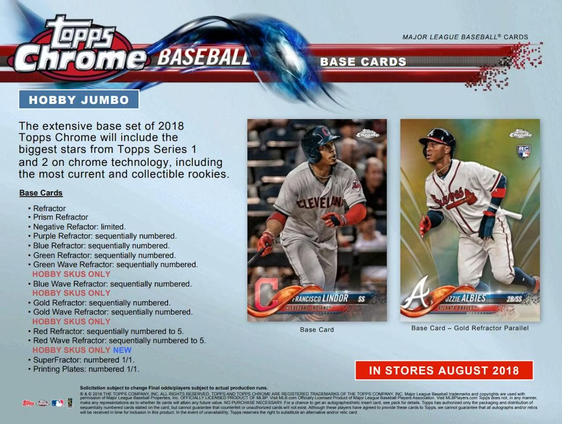 2018  Topps Chrome Baseball Hobby Jumbo Box