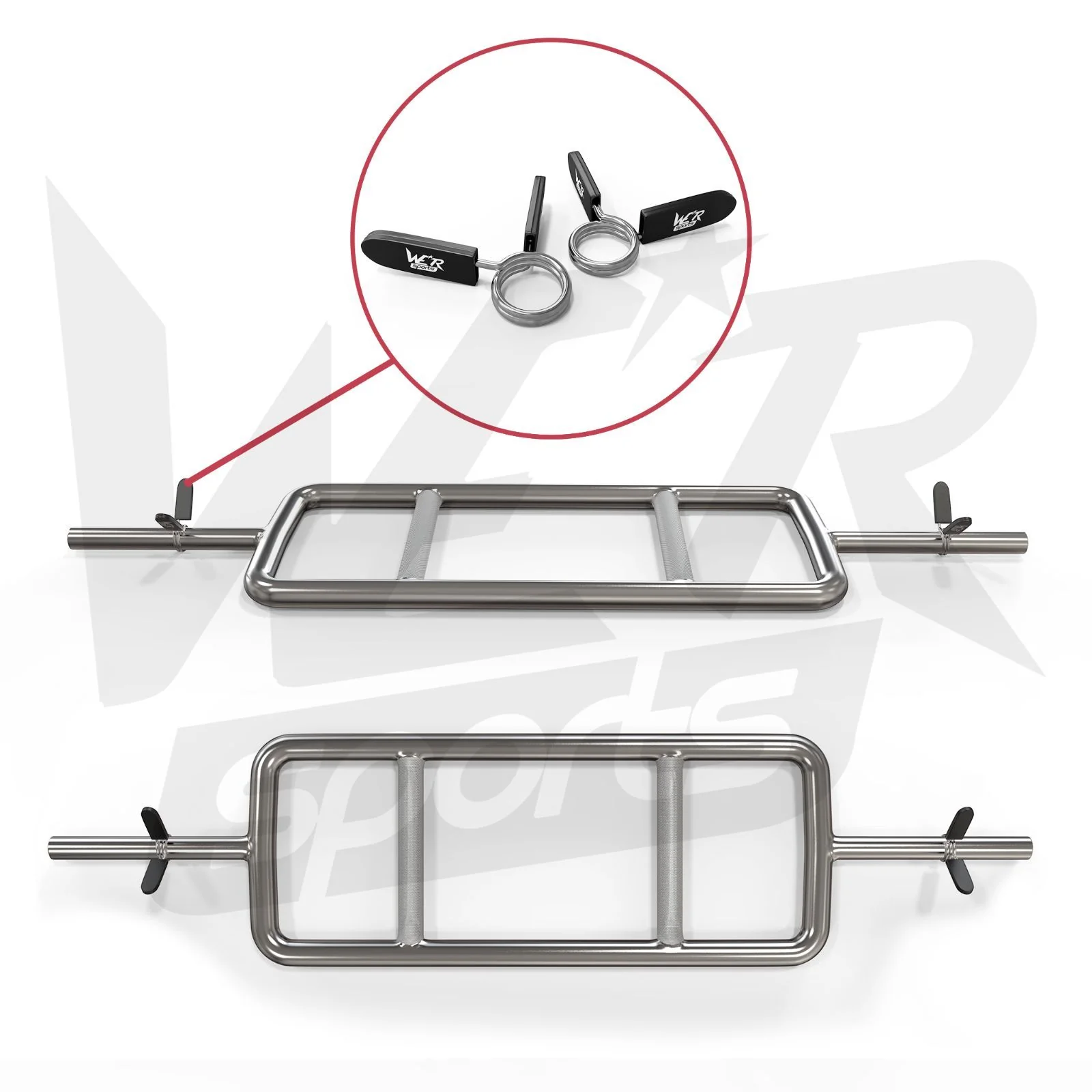 FlexBar Triceps bar with spring Collars