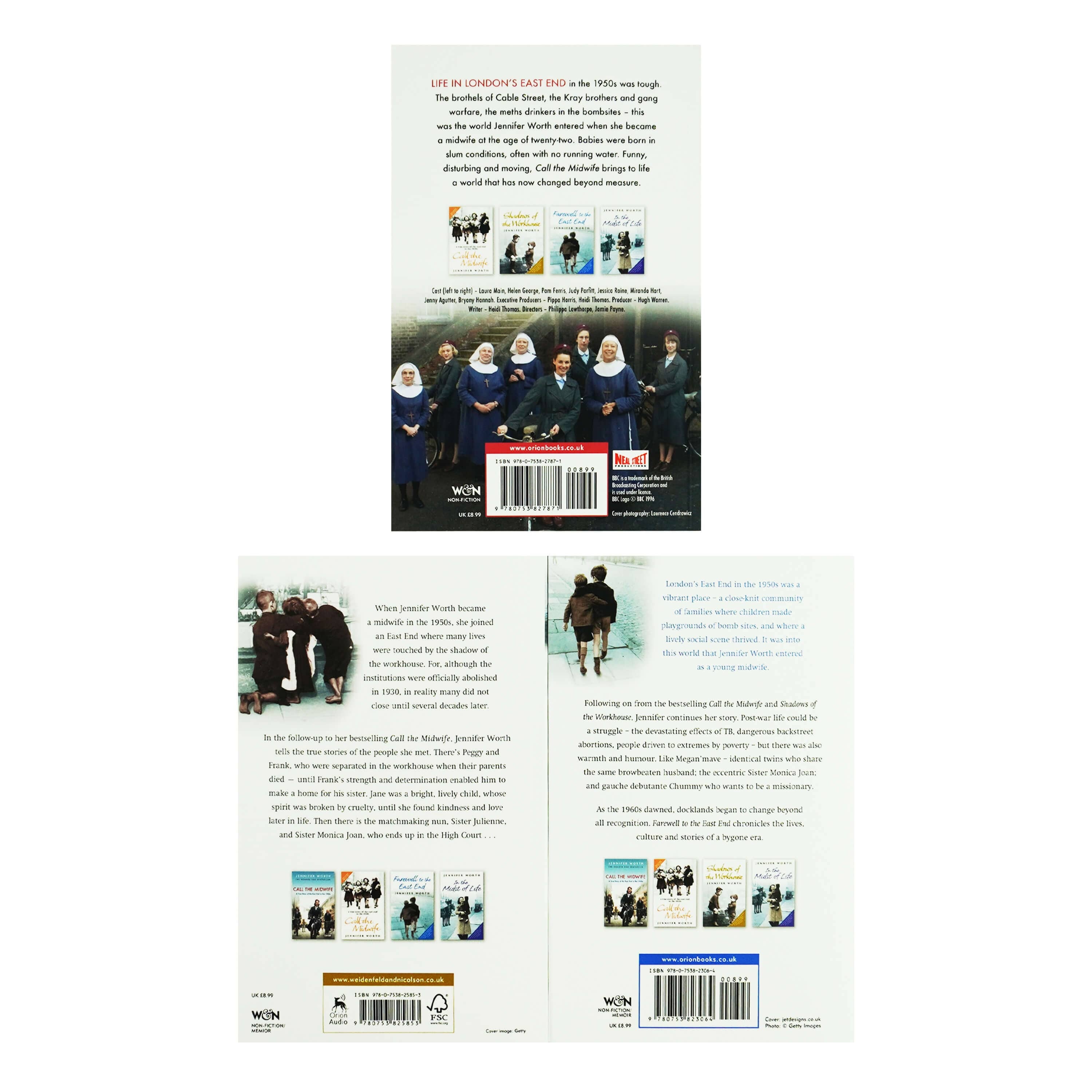 Call The Midwife Trilogy by Jennifer Worth 3 Books Collection Set - Non-Fiction - Paperback