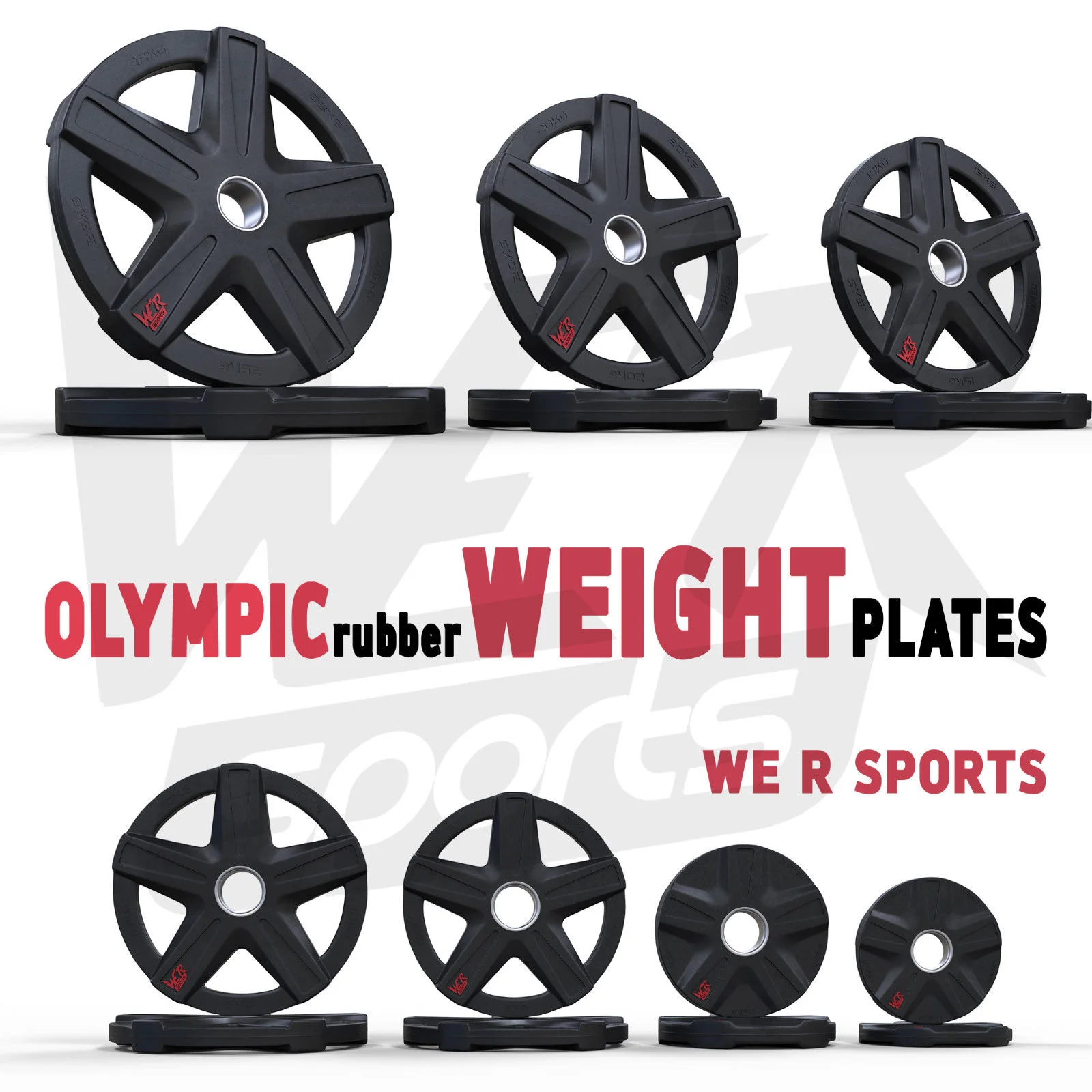 ReXFlex Olympic Rubber Encased Weight Plates