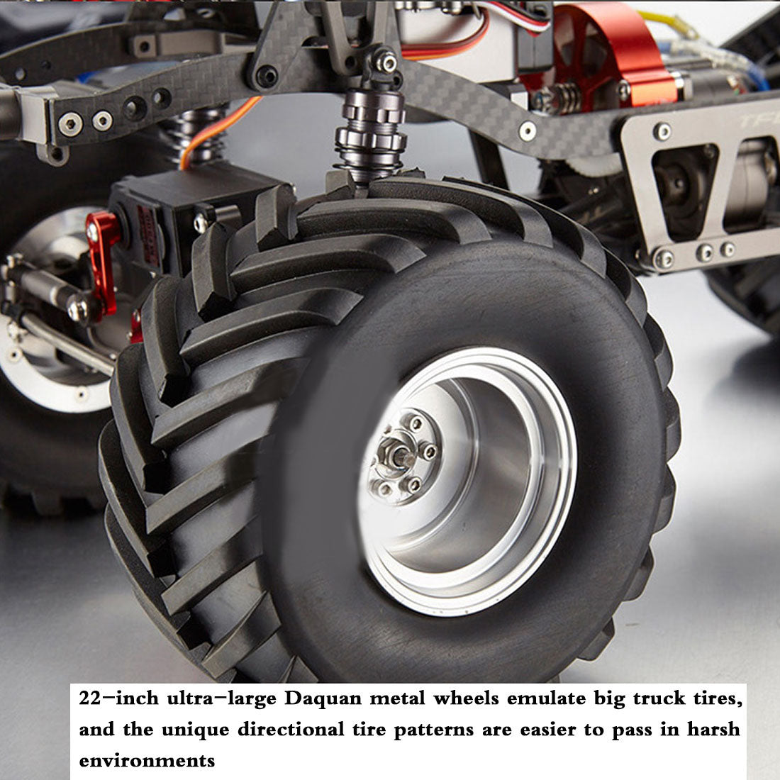 TFL C1610 1/10 4WD RC Electric Monster Truck Simulation Straight Bridge Vehicle (without Electronic Equipment)