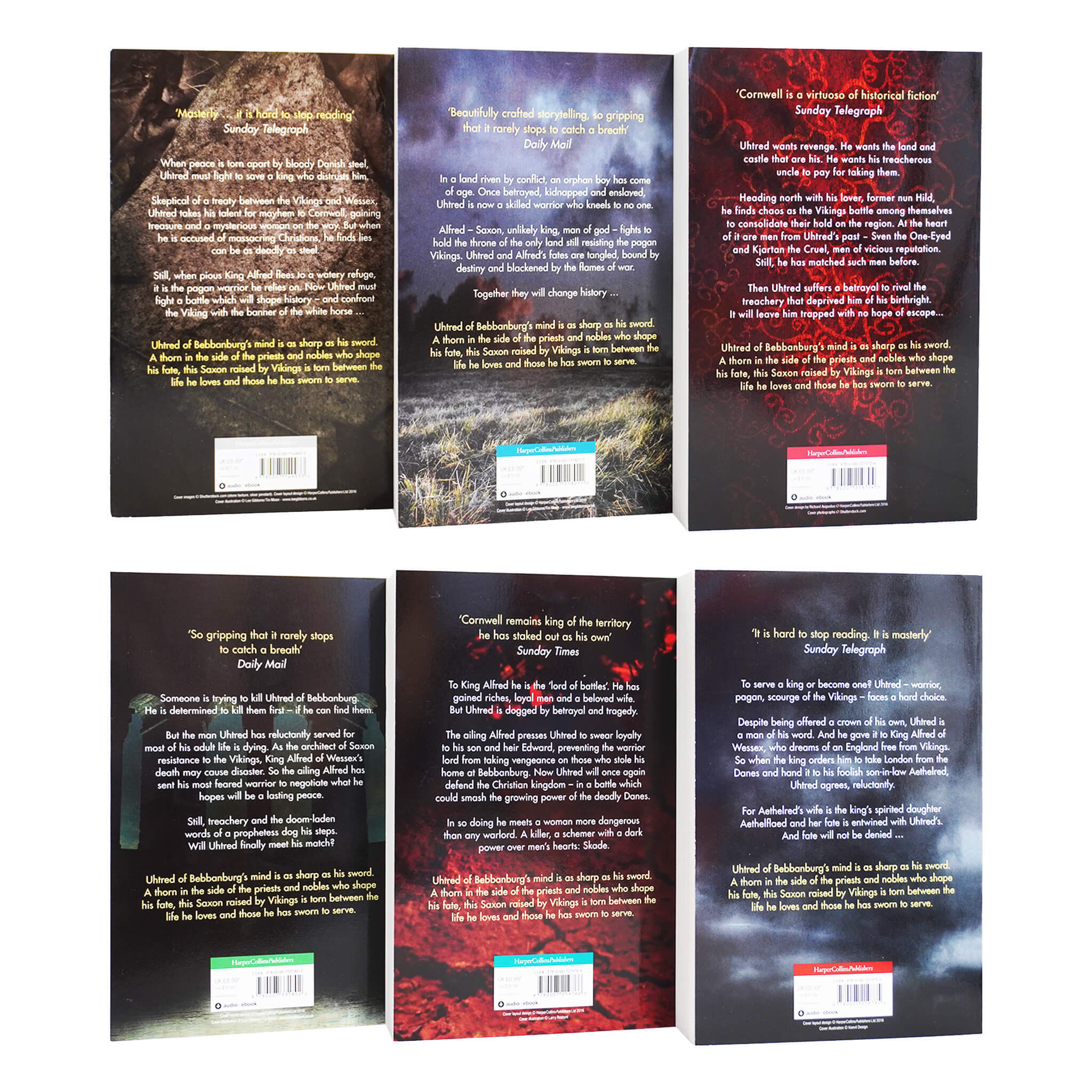 The Last Kingdom by Bernard Cornwell: Books 1-6 Collection 6 Book Set - Fiction - Paperback