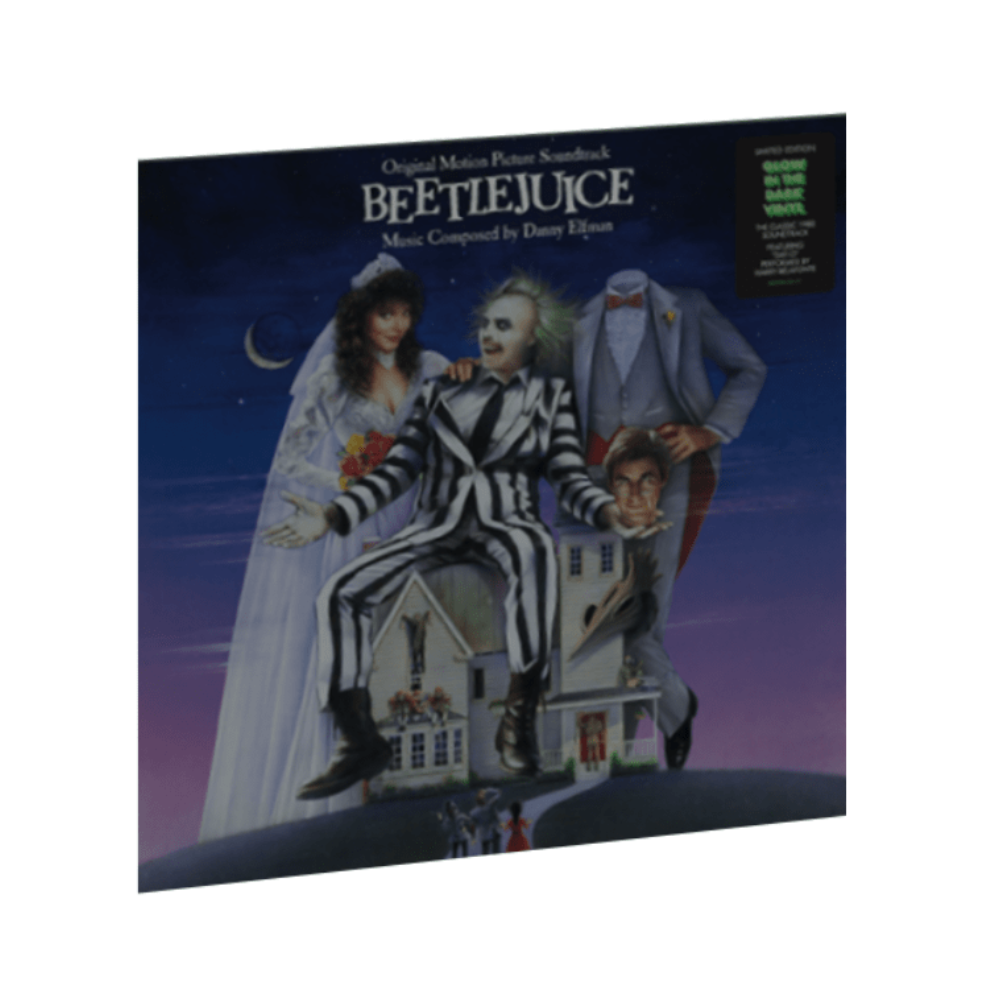Beetlejuice Exclusive Edition Glow In The Dark Green Color Vinyl LP