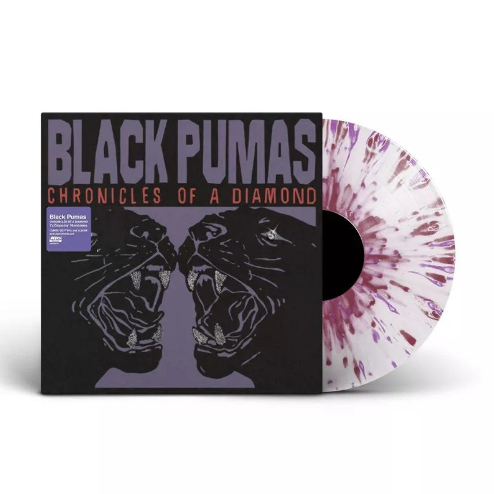Black Pumas - Chronicles of a Diamond Exclusive Limited Edition Clear/Red/Purple Splatter Color Vinyl LP Record