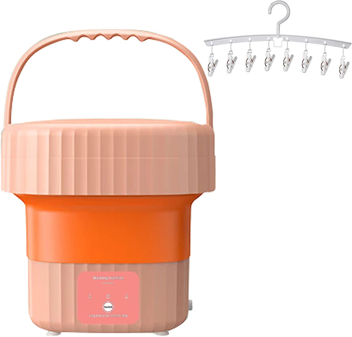 ZNOOOE,Portable washing Machine,Foldable Mini Washing Machine, Small Washer for Baby Clothes, Underwear or Small Items, Apartment, Dorm, Camping, RV Travel laundry- Gift Choice, Green