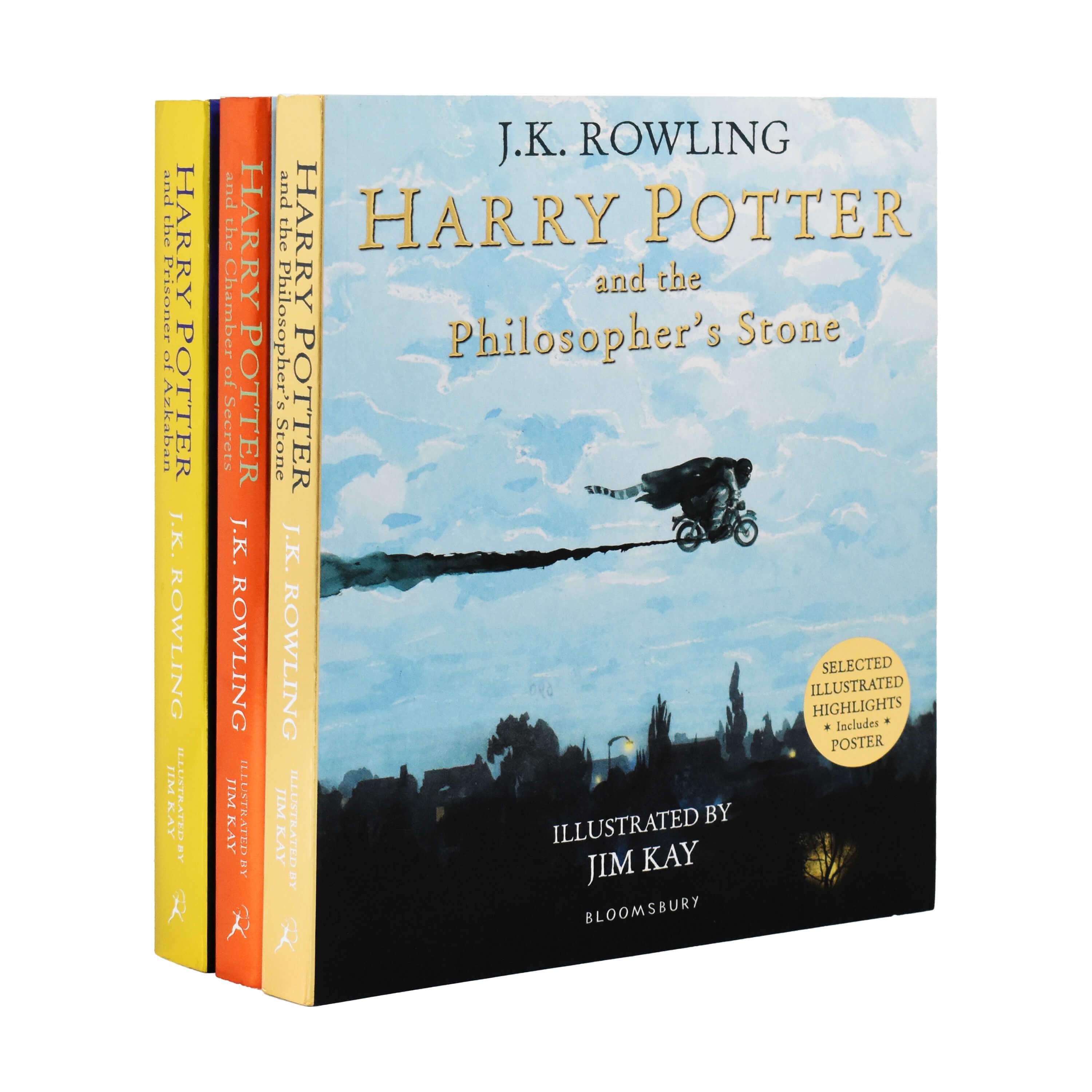 Harry Potter by J.K. Rowling Illustrated by Jim Kay 3 Books Collection �C Ages 9-14 �C Paperback