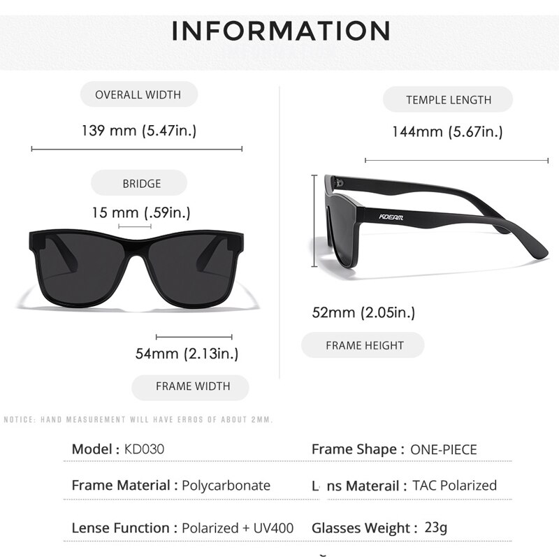 Kdeam Men's Polarized Sunglasses Butterfly 2023 Trendy Outdoor