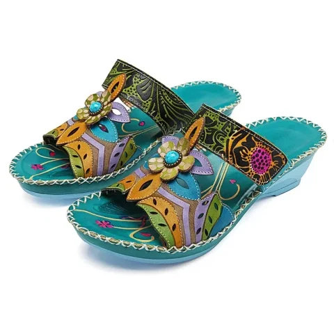 Women's Cute Fashion Flower Bohemian Non-slip Orthopedic Sandals