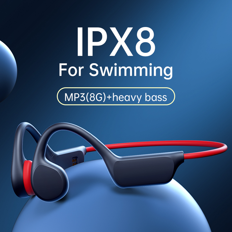 🔥New Hot Btrwo™ 🔥 Bone Conduction Headset Wireless Bluetooth IPX8 Waterproof
