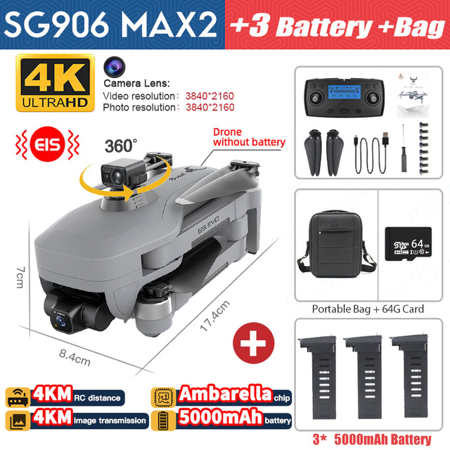 🔥Hot Sale Now🔥  New SG906 MAX2 4K remote control professional drone 5G WiFi GPS