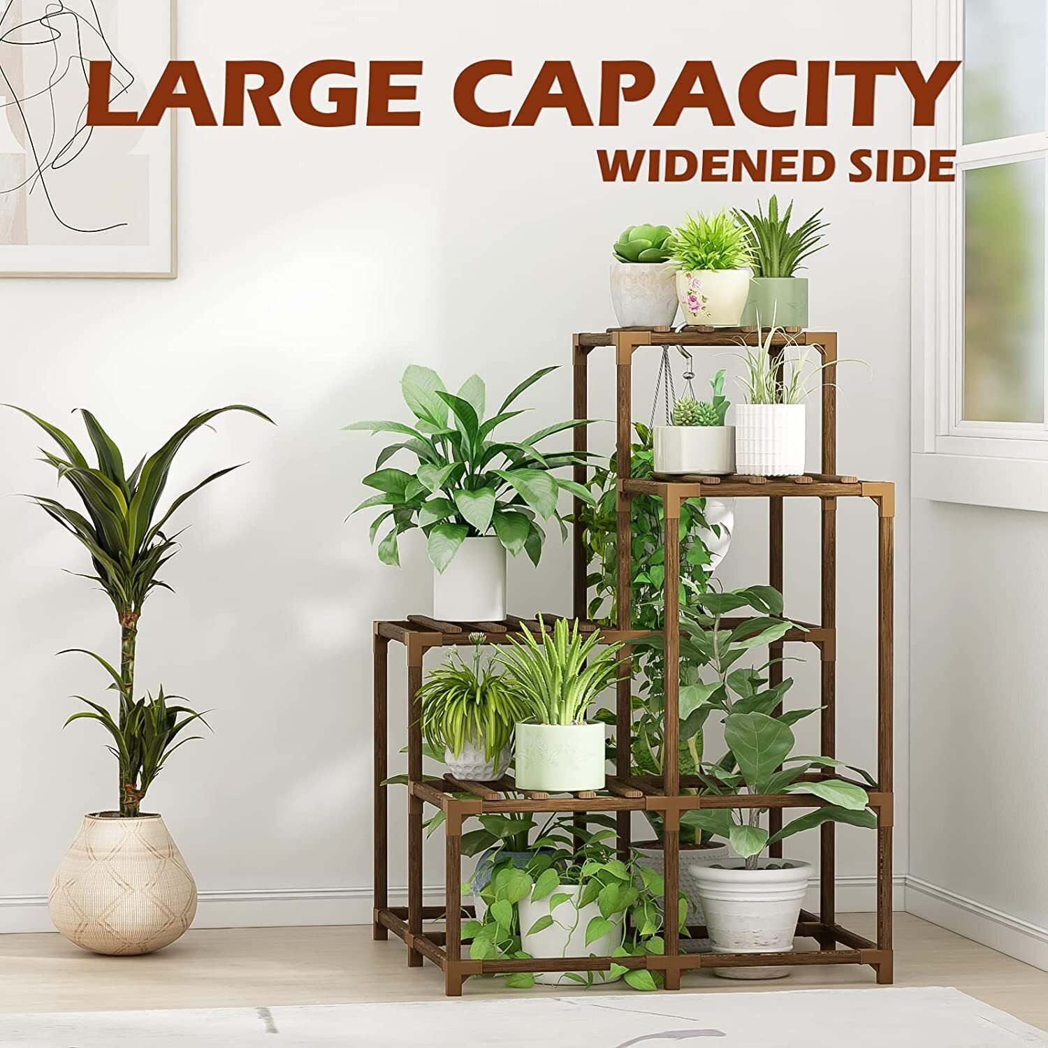 Plant stand indoor plant stand wooden outdoor multi-layer plant stand