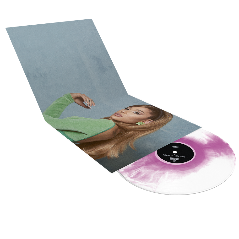 Ariana Grande - Positions Exclusive Deluxe Periwinkle & Clear Swirl Vinyl LP Record