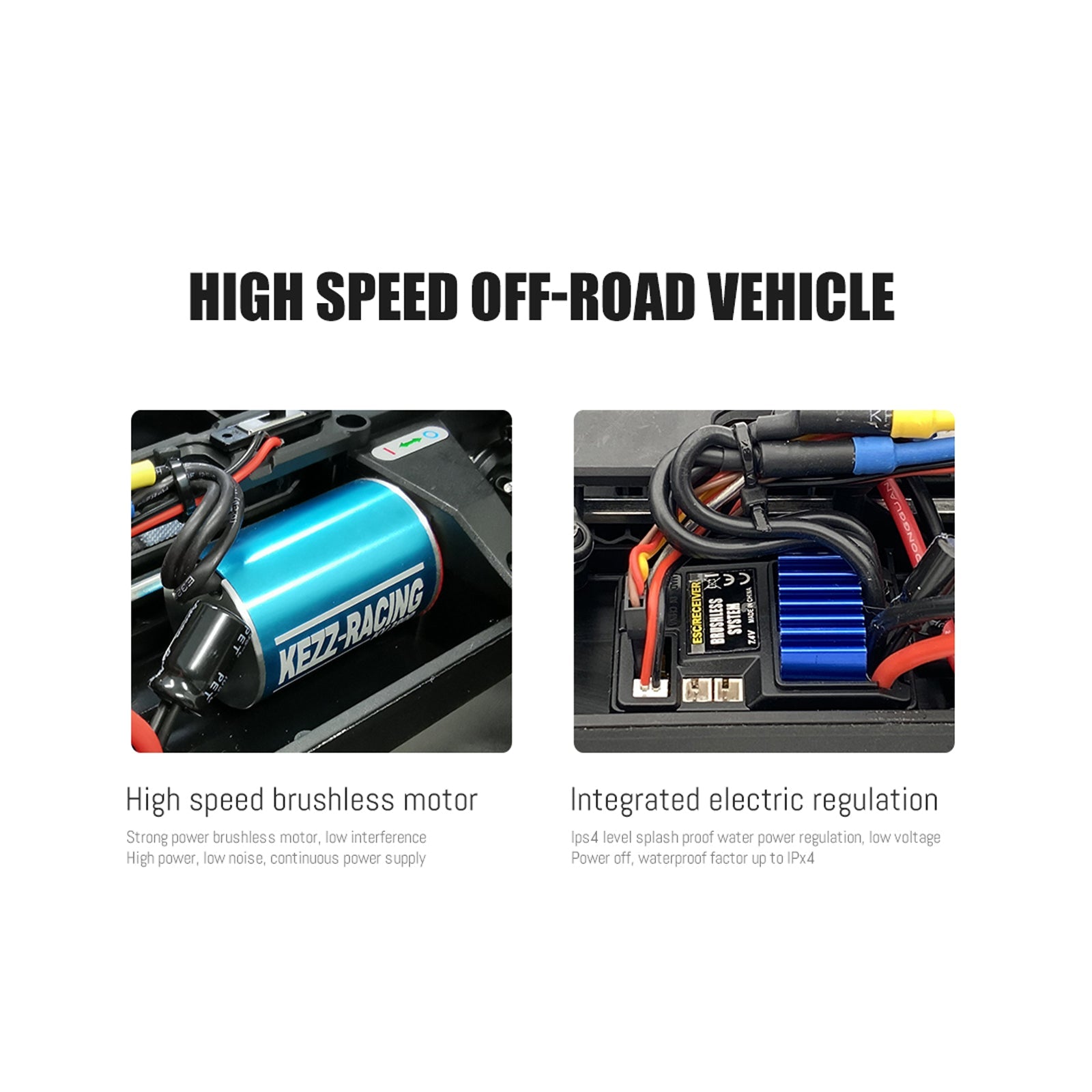 HAIBOXING 16890A 1:16 45KM/H 4WD High Speed Electric Vehicle 2.4 GHz All-Terrain RC Car Brushless Waterproof Off-Road Truck (RTR)