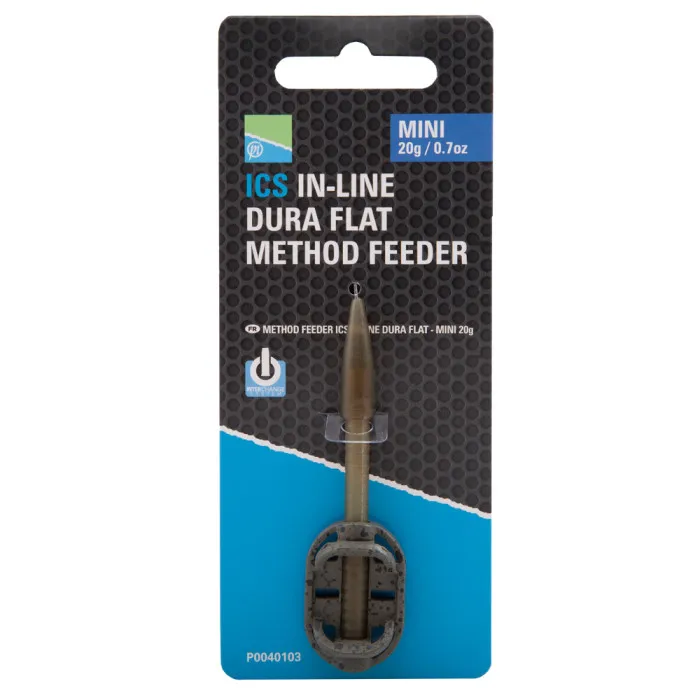 Preston ICS In-Line Dura Flat Mini Method Fishing Feeder