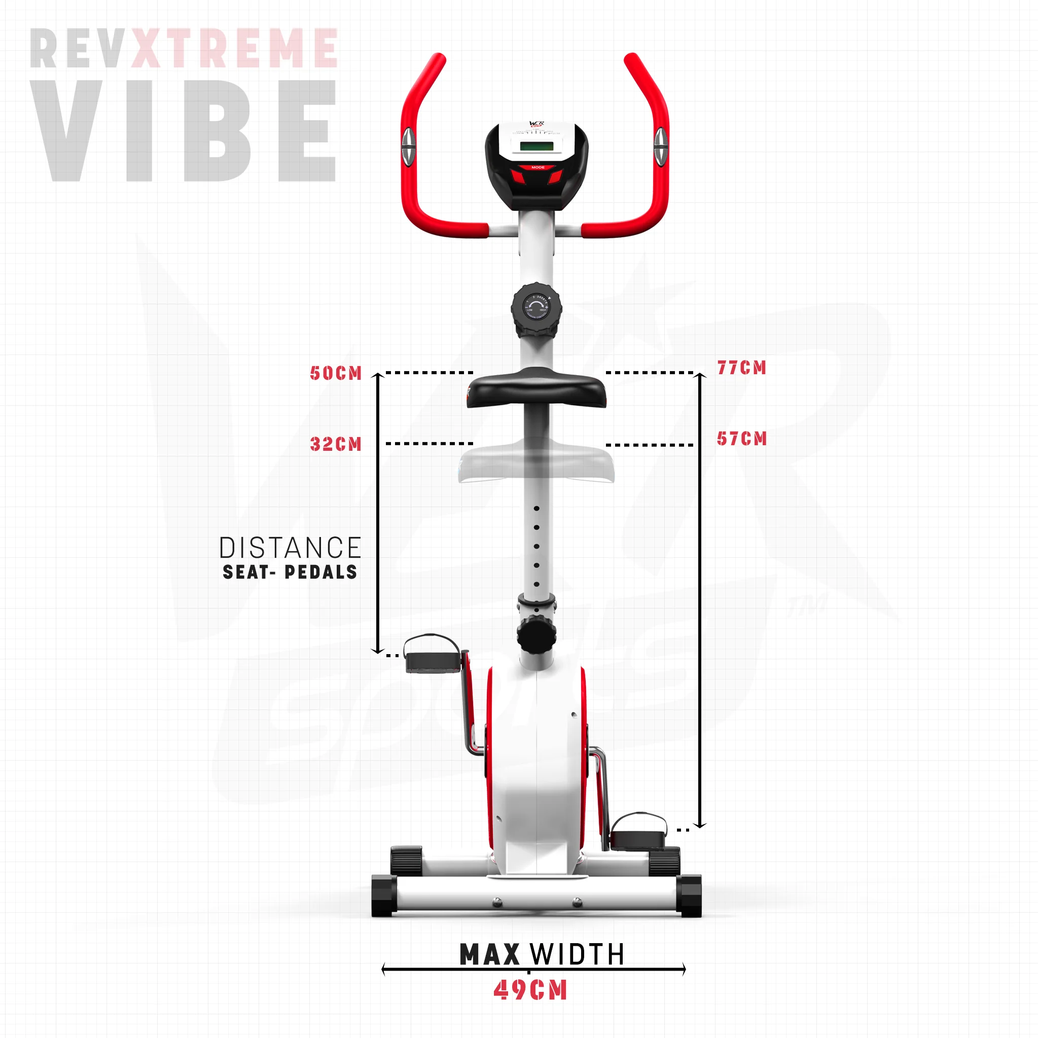 RevXtreme Vibe Magnetic Exercise Bike Indoor Cycle