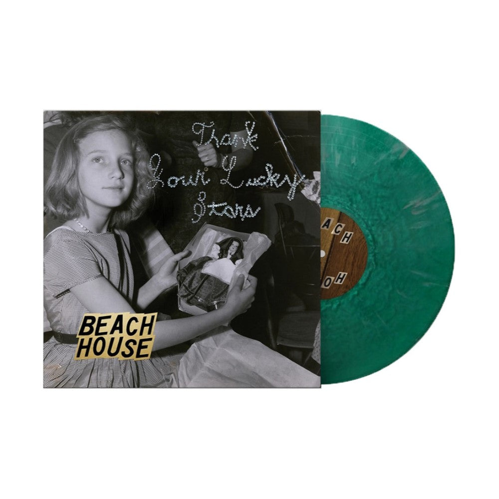Beach House - Thank Your Lucky Stars Exclusive Green/Metallic Silver Color Vinyl LP Limited Edition #1000 Copies