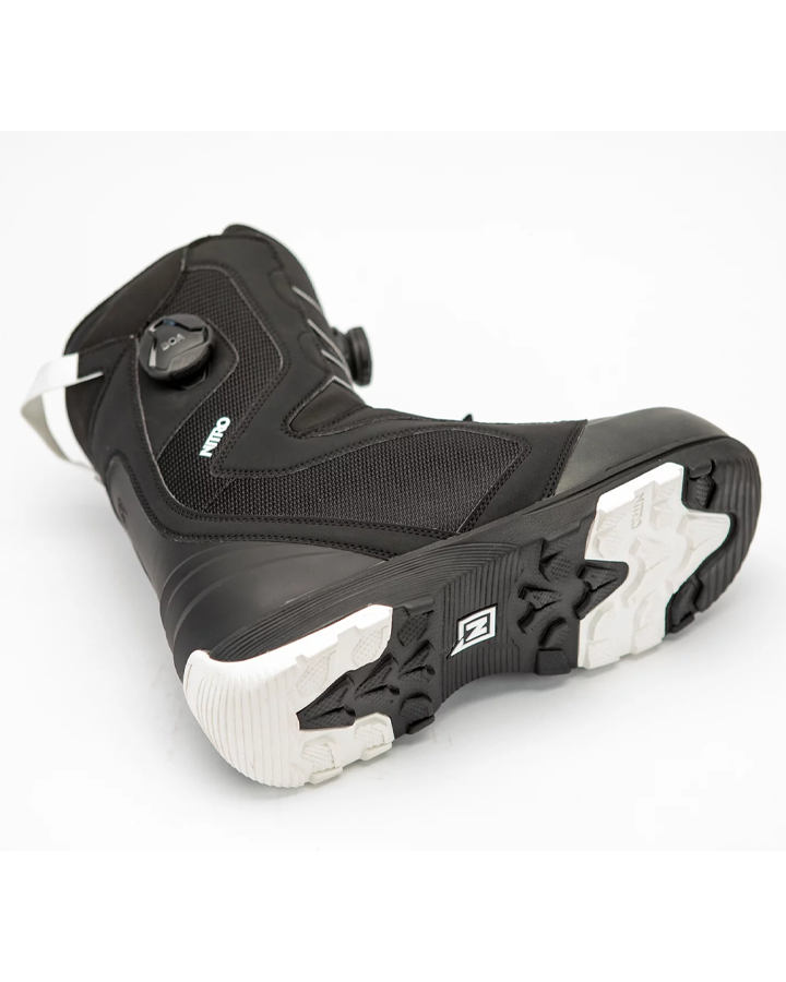 Nitro Club BOA Snowboard Boots - Black/White - 2023