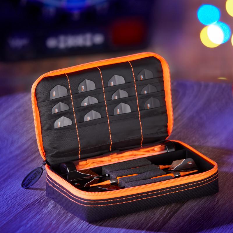 Casemaster Plazma Dart Case Black with Orange Trim